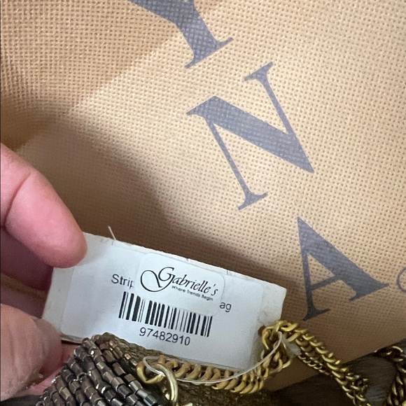 Moyna Silver and Gold Beaded Clutch - Picture 2 of 7